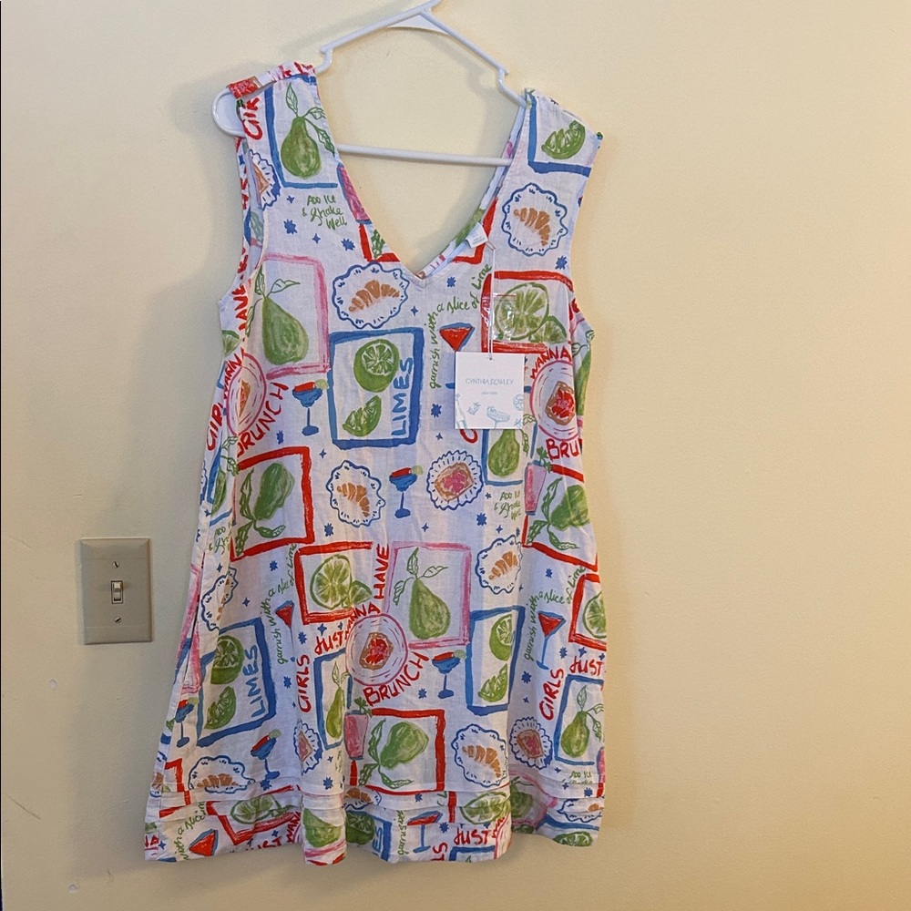 Cynthia Rowley “Girls Just Want to Have Brunch” Dress with Colorful Fruit Print